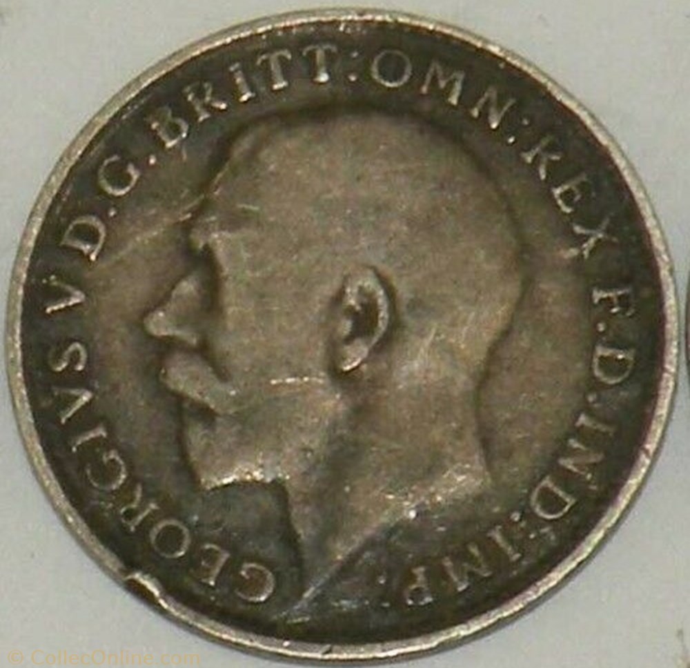 George V - 3 Pence 1915 - United Kingdom (ex.2) monnaies monde royaume george v 3 pence 1915 united kingdom ex 2
