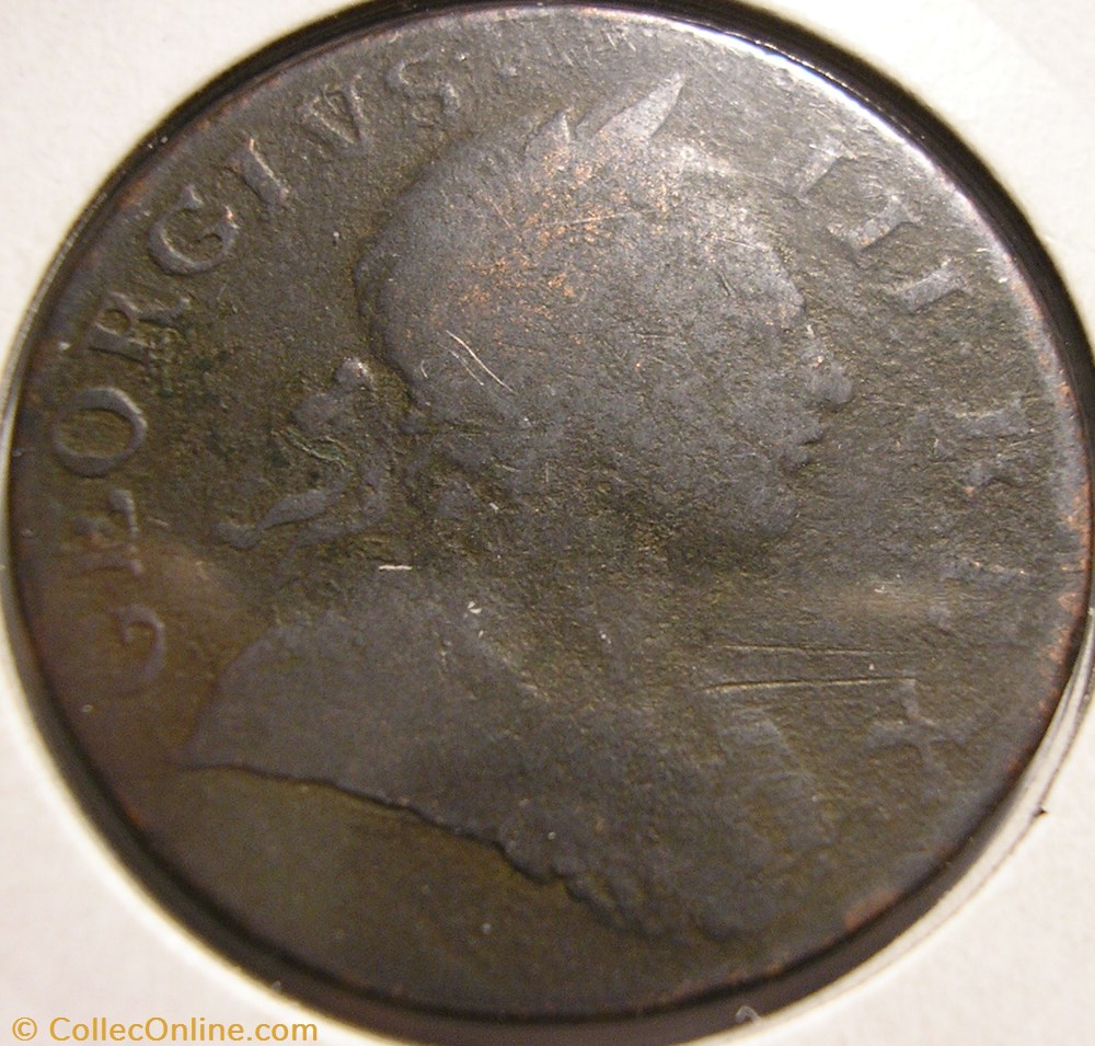 George III - Half Penny 1770 Great Britain monnaie monde royaume uni george iii half penny 1770 great britain