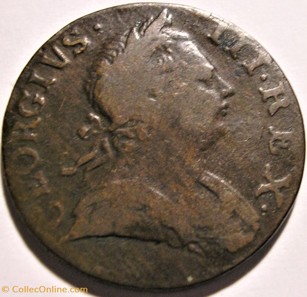 George III - Half Penny 1773 Great Britain (ex.3) monnaies monde royaume uni george iii half penny 1773 great britain ex 3