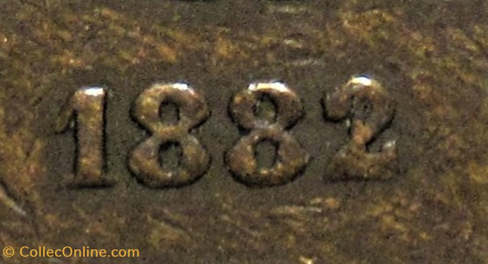 Sweden - Oskar II - 5 Öre 1882/1 - Overdate monnaies monde suede sweden oskar ii 5 ore 1882 1 overdate