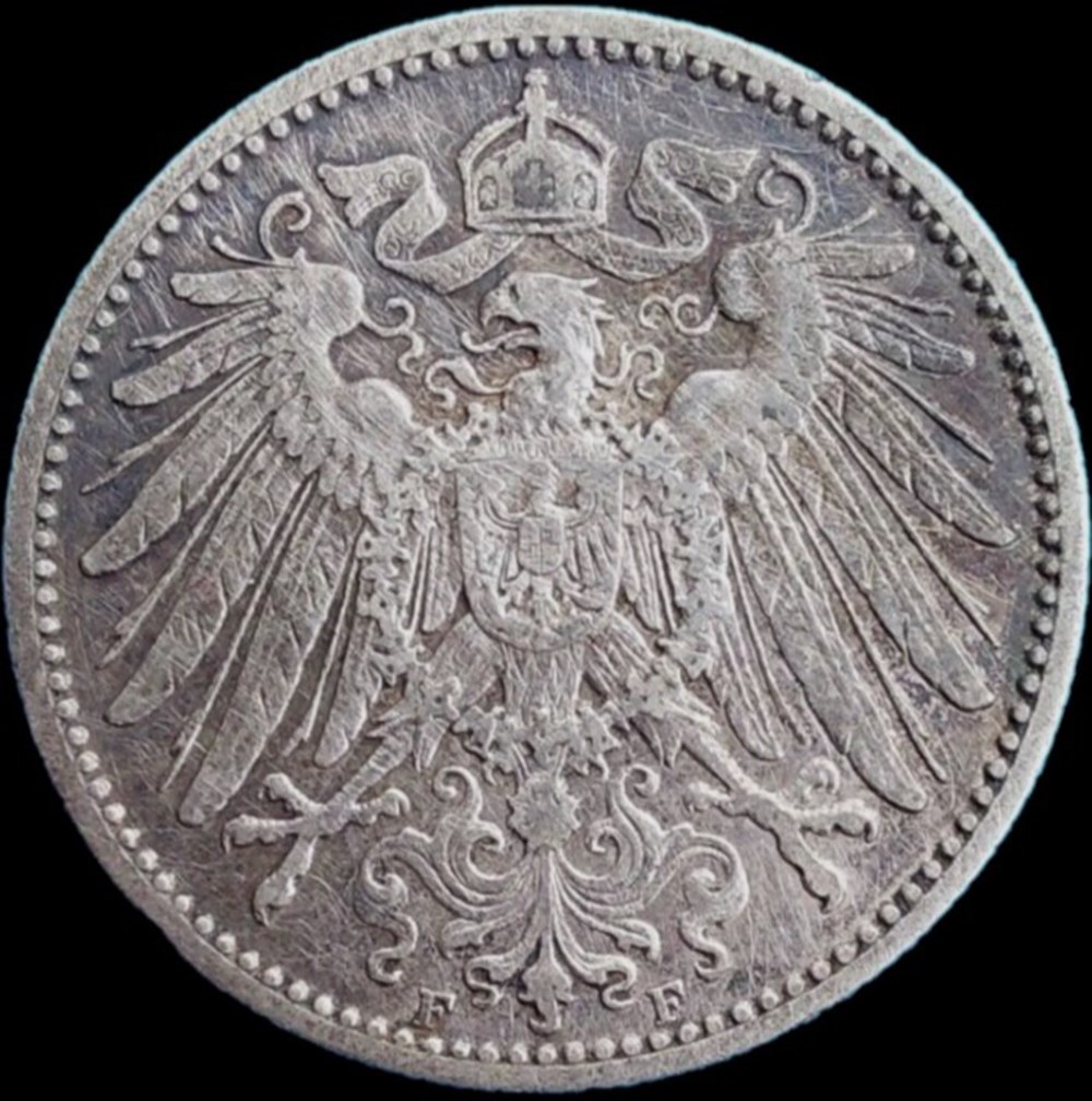 monnaies monde allemagne wilhelm ii 1 mark 1906 stuttgart german empire