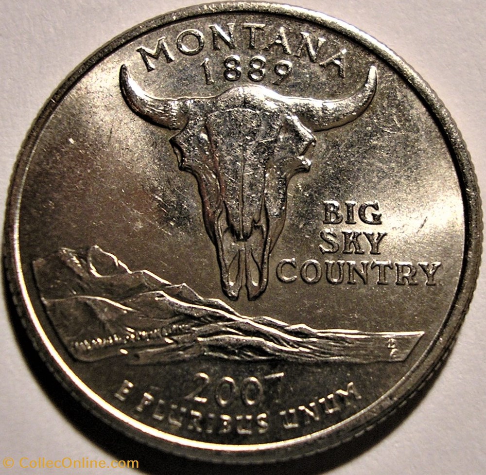 2007 D Quarter Dollar - Montana State monnaie monde etat uni 2007 d quarter dollar montana state