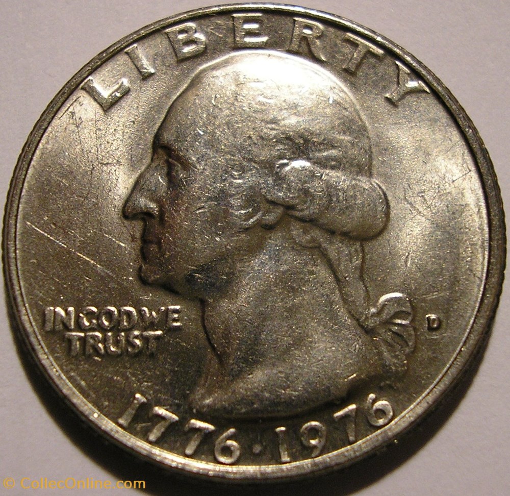 1976 Denver Quarter Dollar - Bicentennial monnaies monde etats unis 1976 denver quarter dollar bicentennial