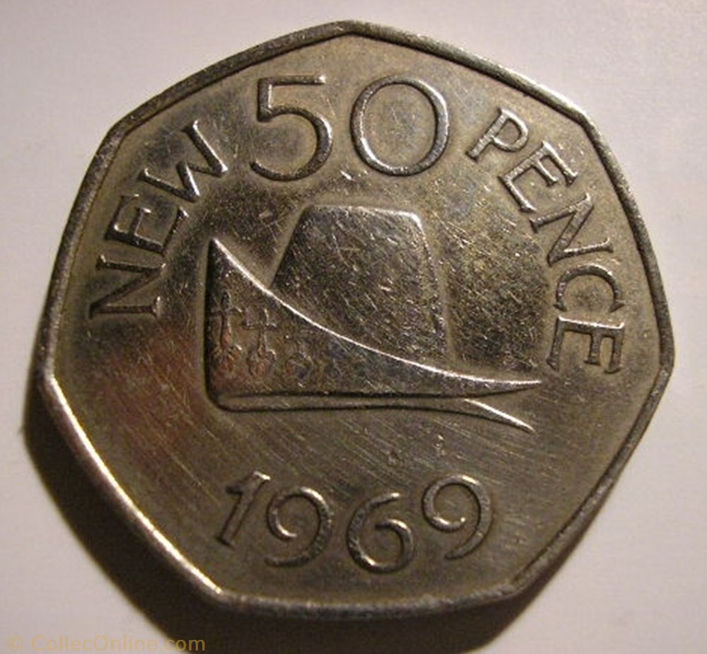 monnaie monde ile de guernesey states of guernsey 50 new pence 1969