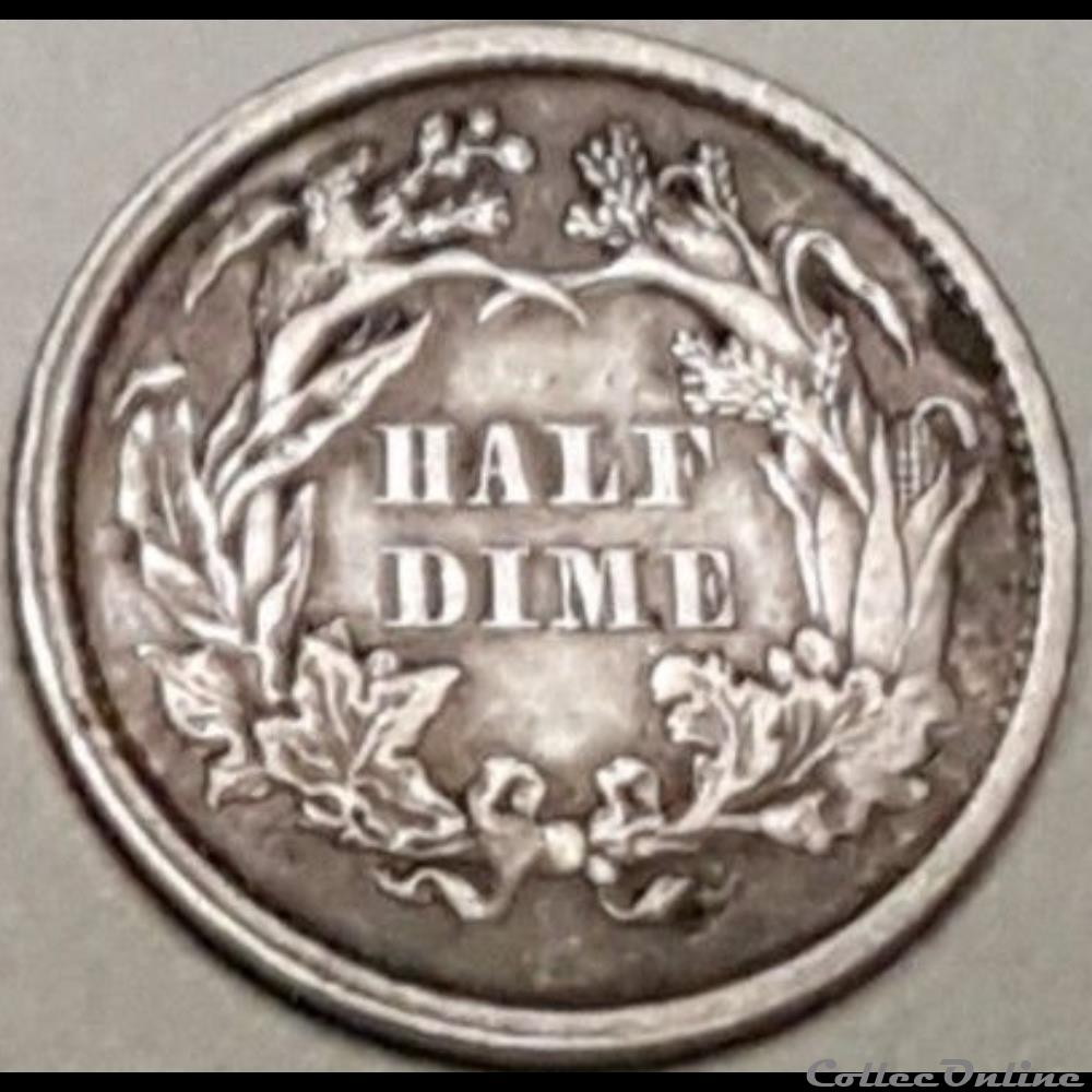 1861 Half Dime monnaies monde etats unis 1861 half dime