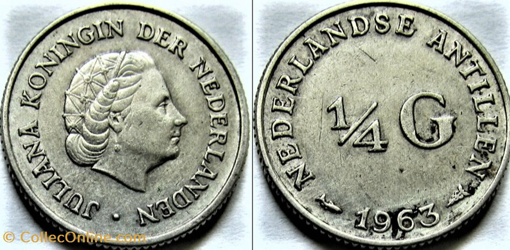 Juliana of Netherlands Gulden 1963 Nederlandse Antillen