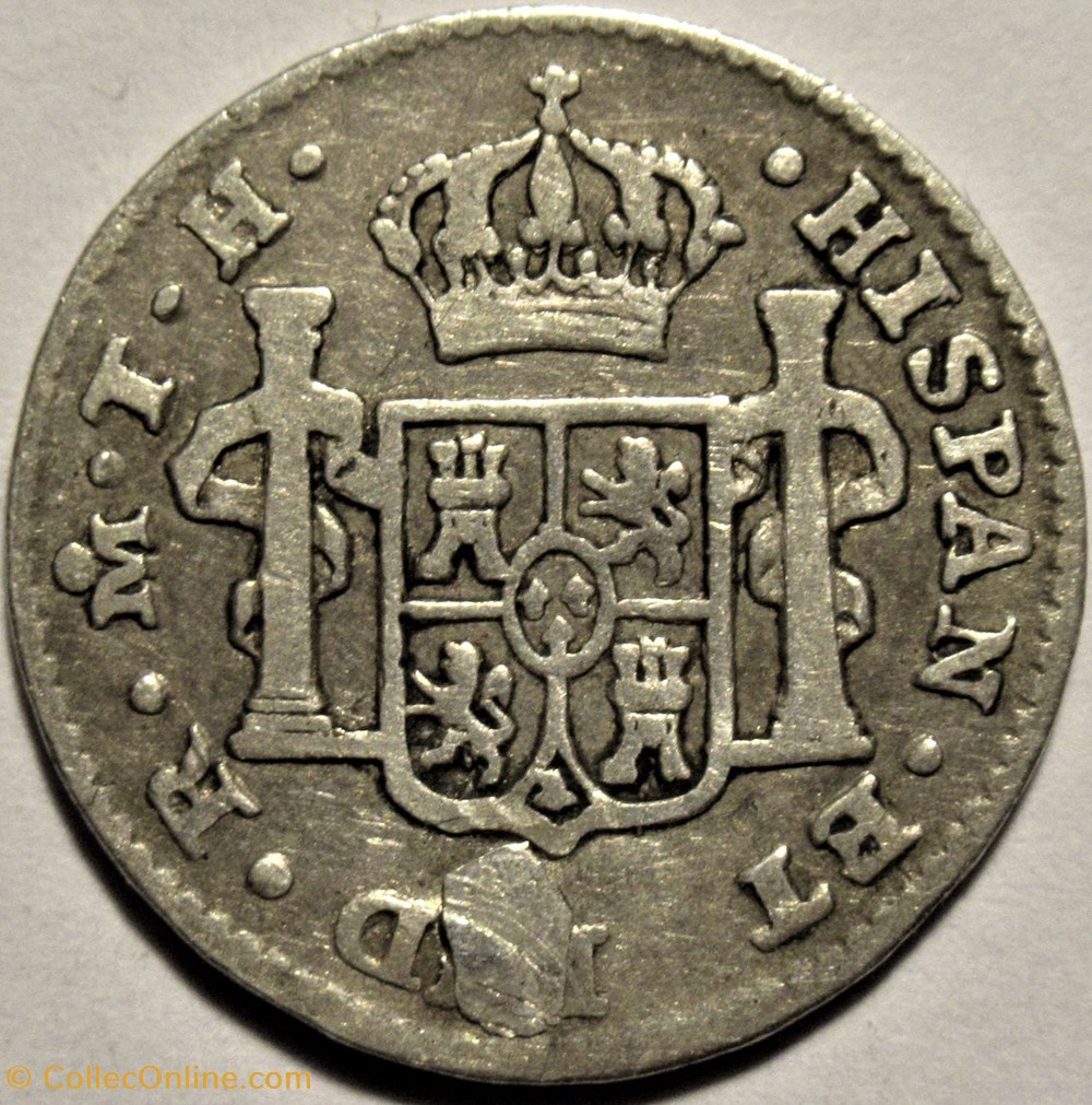 monnaies monde mexique mexico real 1807 mexico carlos iv de espana