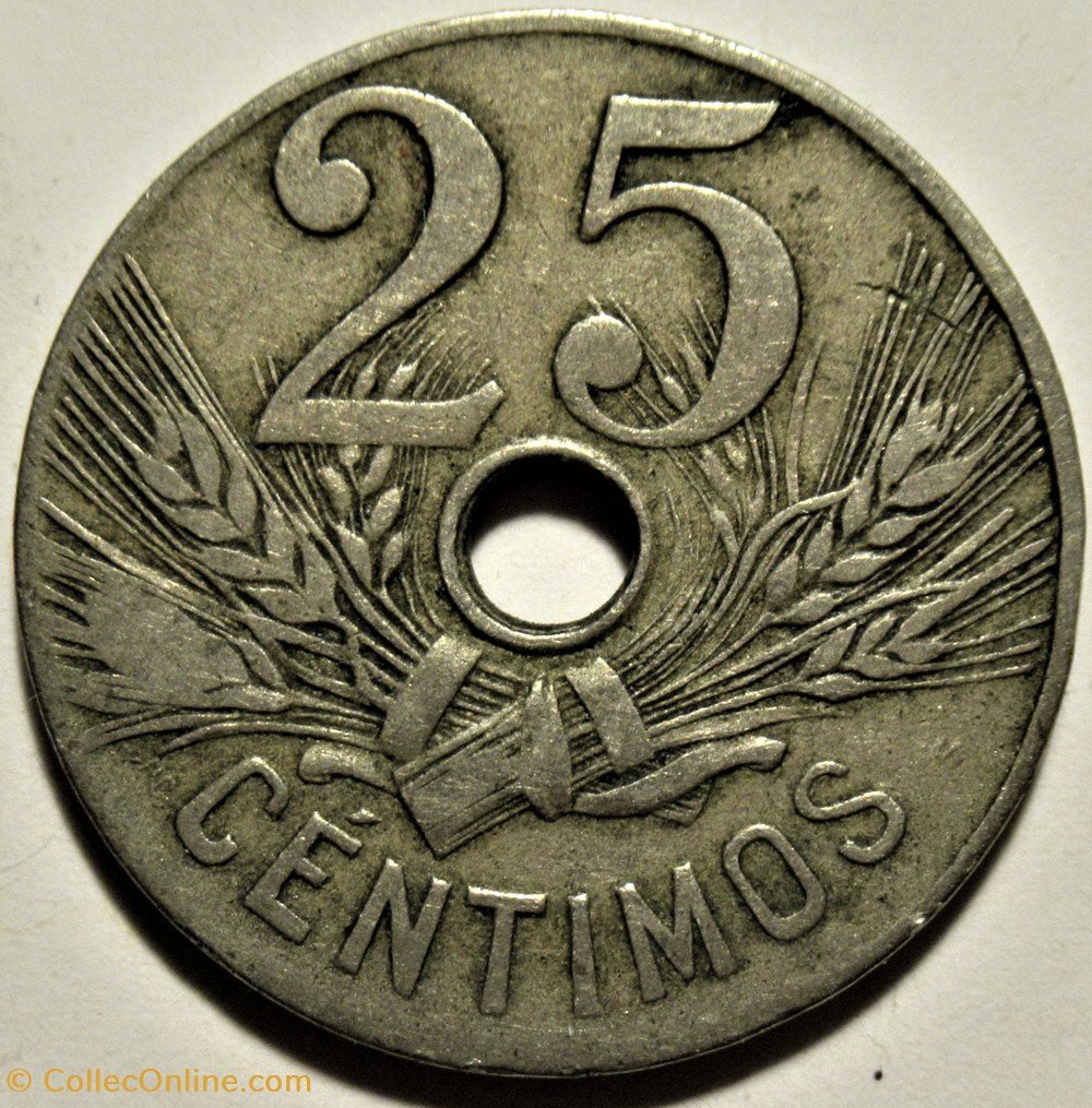 1927 - 25 Centimos - Alfonso XIII de España 3 monnaies monde espagne 1927 25 centimos alfonso xiii de espana