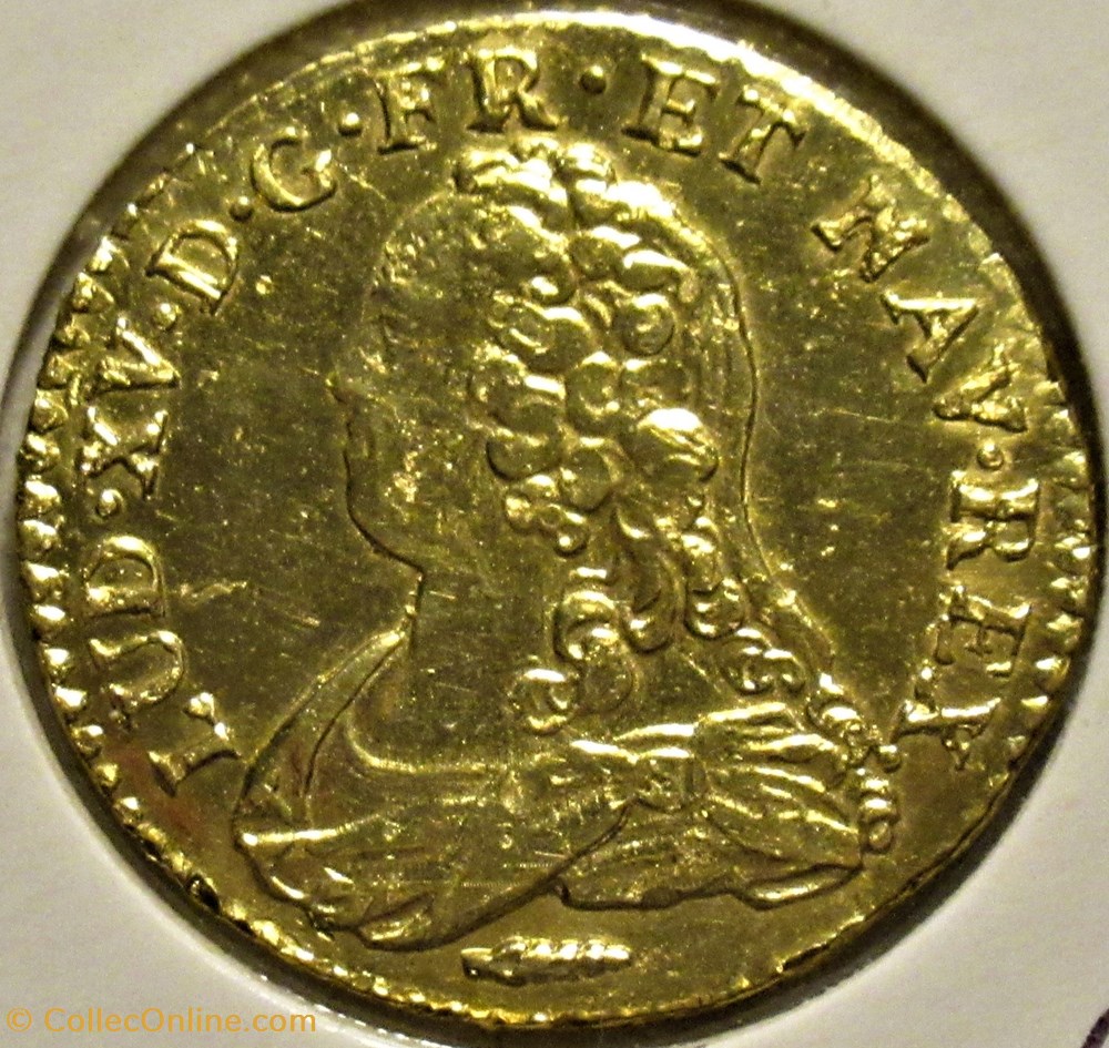 monnaies europe medievale france royales louis xv 1 louis or 1726 amiens