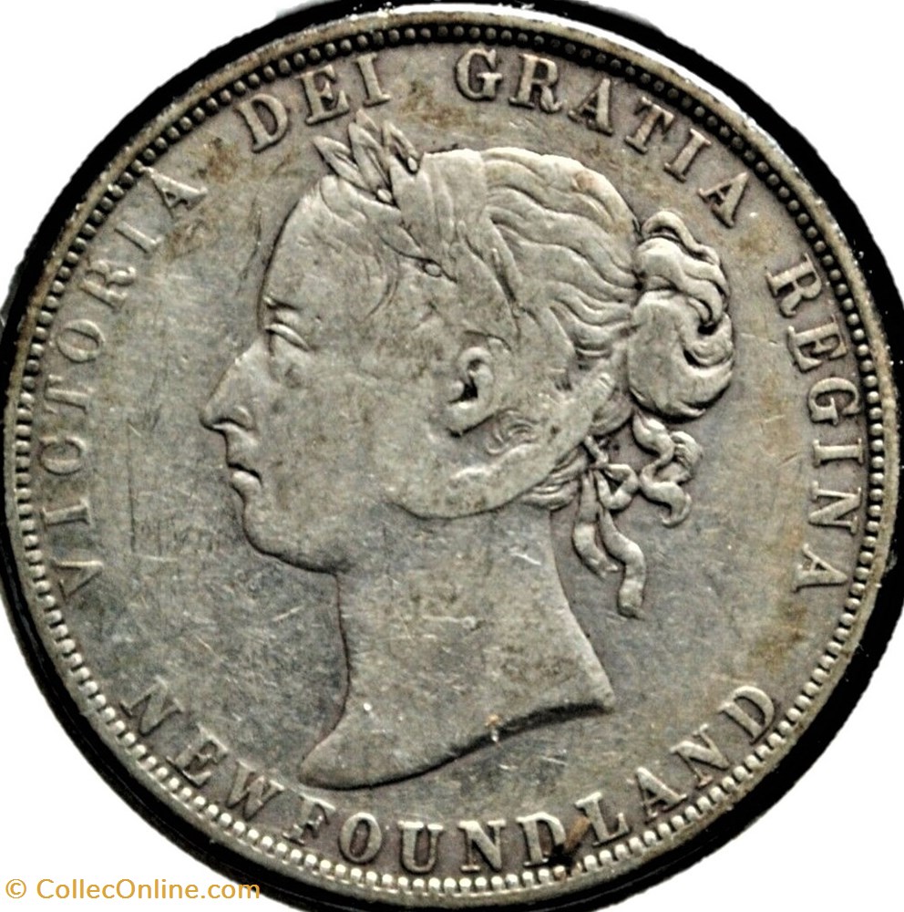 monnaie monde canadum victoria 50 cents 1896 newfoundland