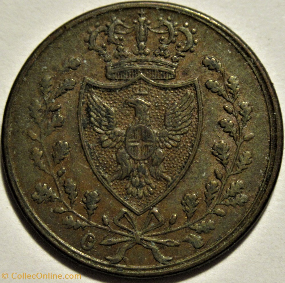 1826 Royaume de Sardaigne, Centesimo Torino - Carlo Felice monnaies monde italie 1826 royaume de sardaigne centesimo torino carlo felice