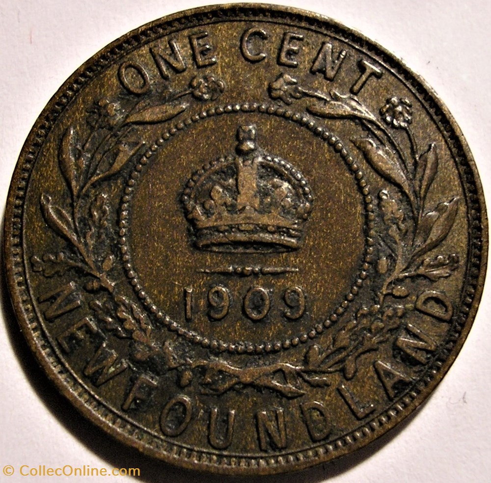 Edward VII - 1 Cent 1909 Newfoundland monnaie monde canadum edward vii 1 cent 1909 newfoundland
