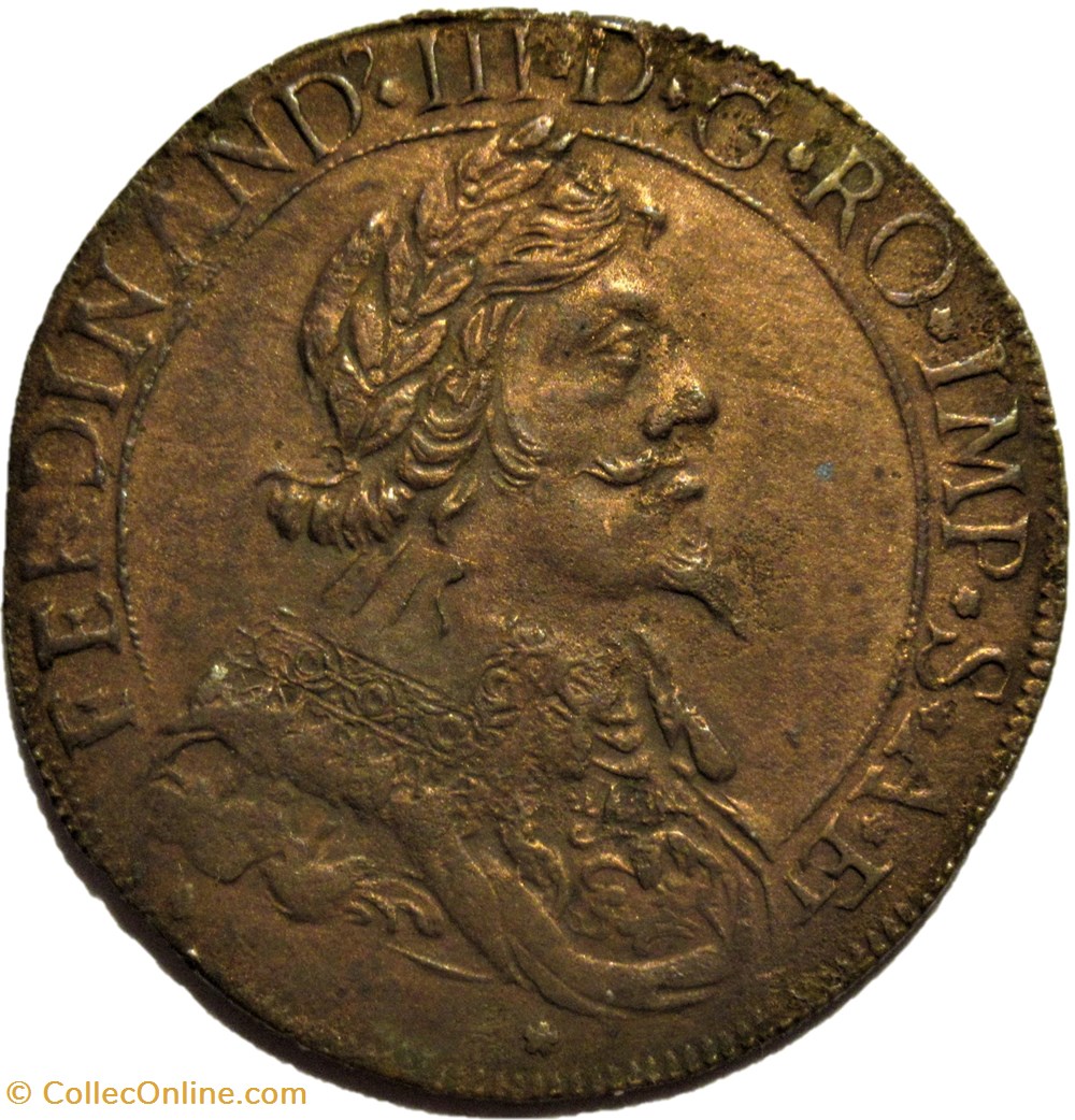 c.1650 Besançon Token - Ferdinand III Holy Roman Emperor monnaies europe medievale france feodales c 1650 besancon token ferdinand iii holy roman emperor