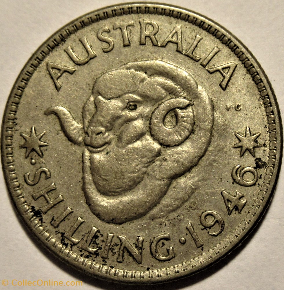 George VI - One Shilling 1946 Perth - Australia monnaies monde australie george vi one shilling 1946 perth australia