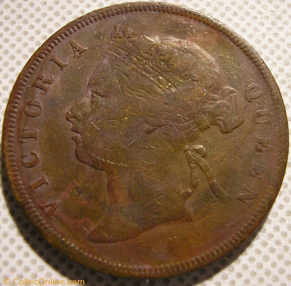 monnaies monde malaisie victoria one cent 1873 straits settlements malaysia