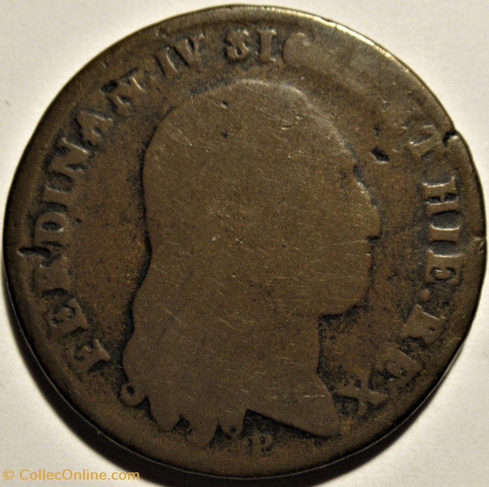 1803 Royaume de Naples, 6 Tornesi - Ferdinando IV de Bourbon-Siciles monnaies monde italie 1803 royaume de naples 6 tornesi ferdinando iv de bourbon siciles