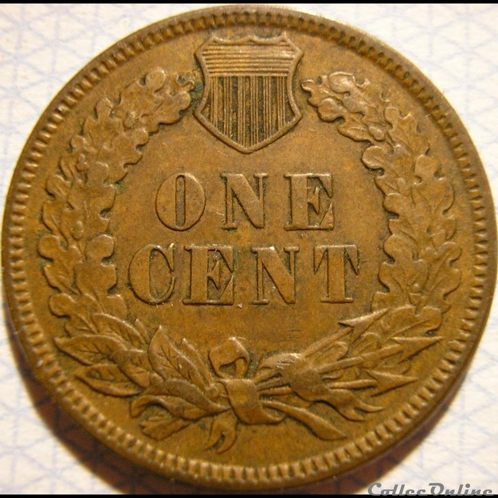 1880 One Cent monnaie monde etat uni 1880 one cent