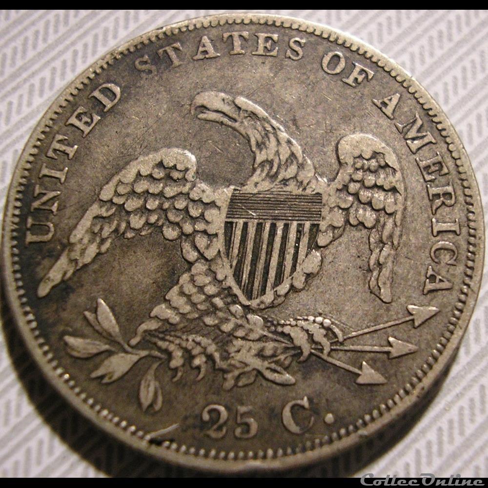 1836 Capped Bust 25 Cents 4 monnaie monde etat uni 1836 capped bust 25 cents