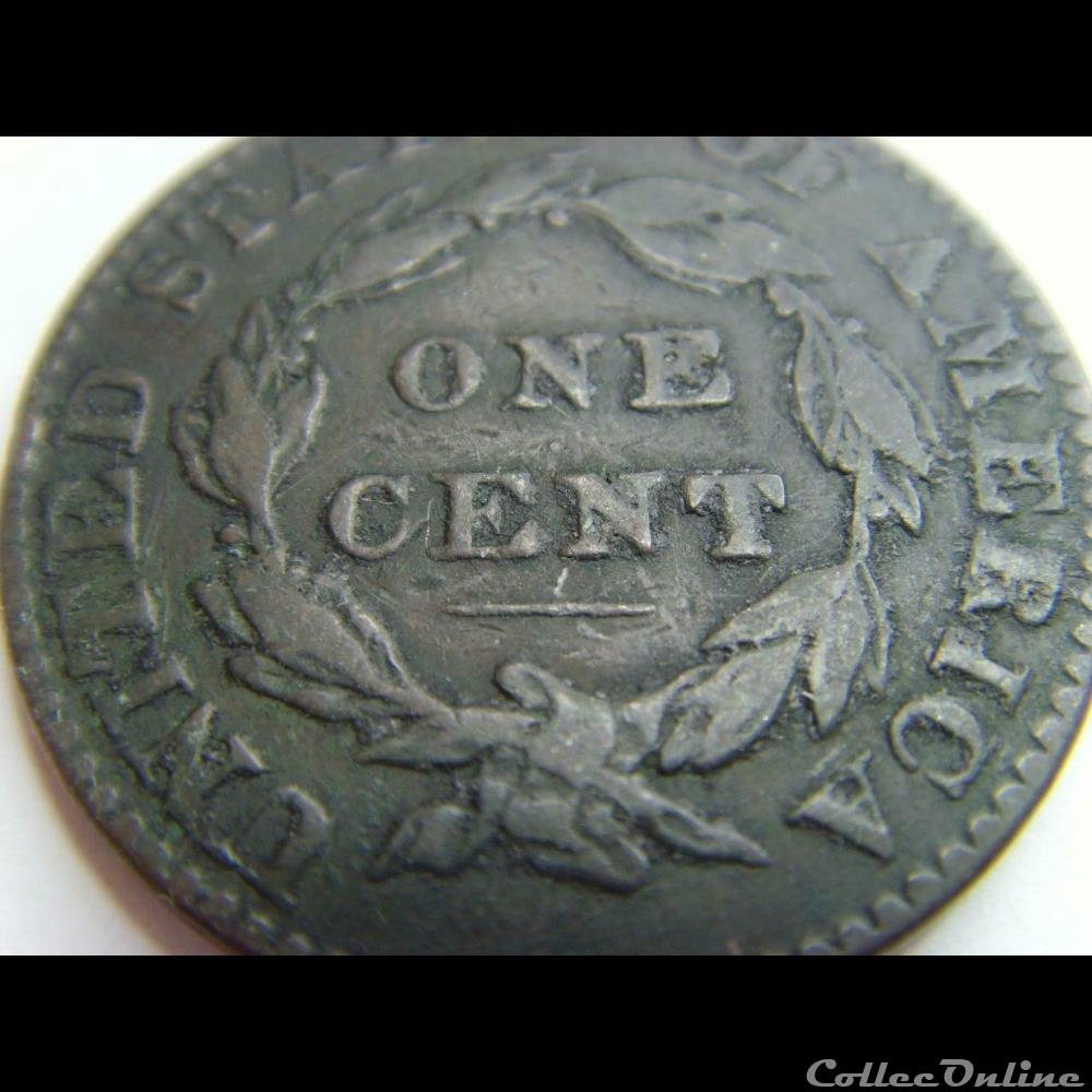 monnaie monde etat uni 1822 one cent
