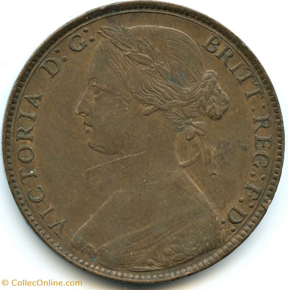 Victoria - One Penny 1860 - Kingdom of Great Britain monnaies monde royaume uni victoria one penny 1860 kingdom of great britain