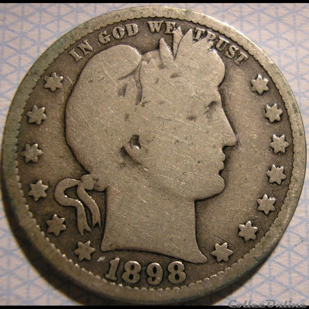 1898 New Orleans Quarter $ monnaie monde etat uni 1898 new orleans quarter