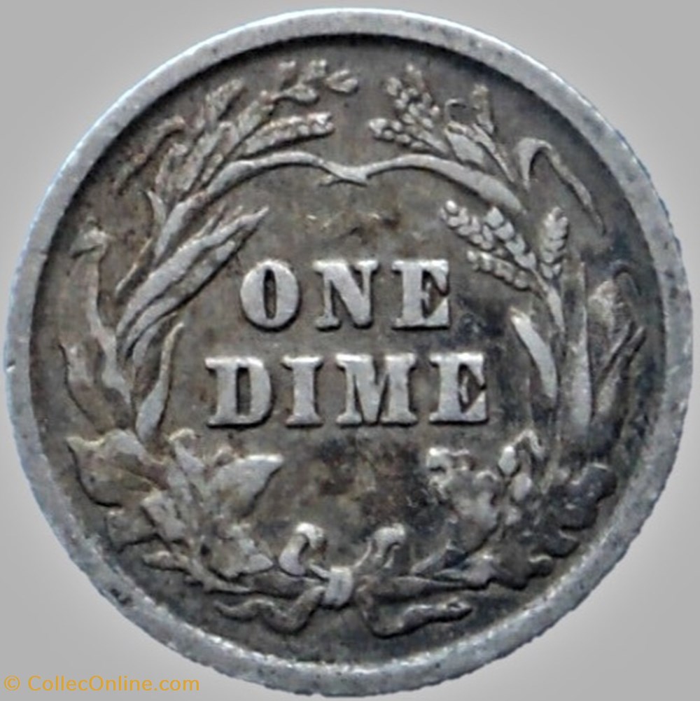 1900 Dime monnaies monde etats unis 1900 dime