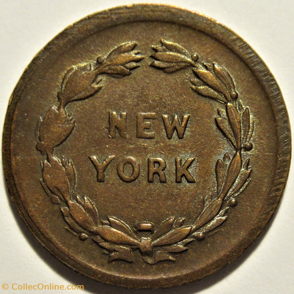 1863 Civil War Token - Pro Bono Publico - New York - Coins - Exonumia