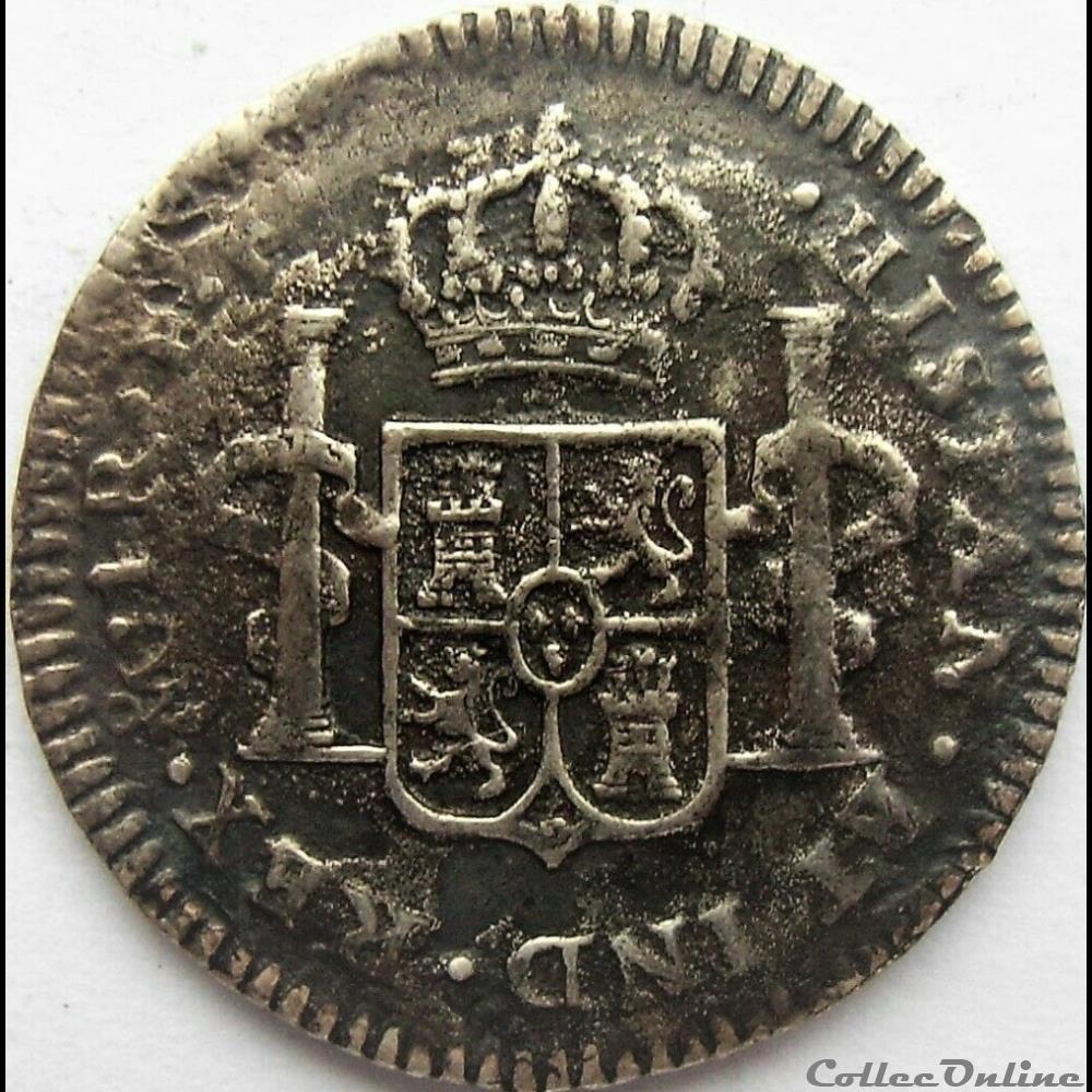 monnaies monde mexique mexico 1 real 1783 mexico colonial carlos iii de espana