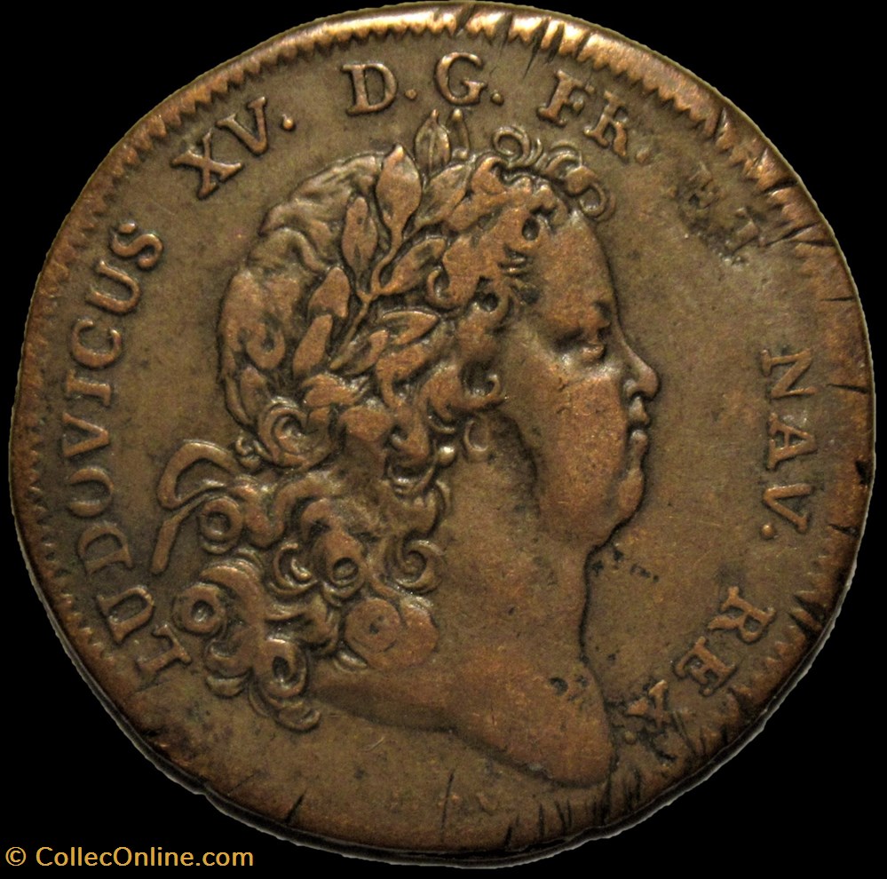 Jeton c. 1715 - Louis XIV et son successeur Louis XV monnaies paranumismatique jetons poids jeton c 1715 louis xiv et son successeur louis xv