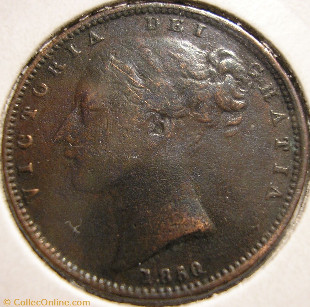 Victoria - One Farthing 1850 - Kingdom of Great Britain monnaies monde royaume uni victoria one farthing 1850 kingdom of great britain