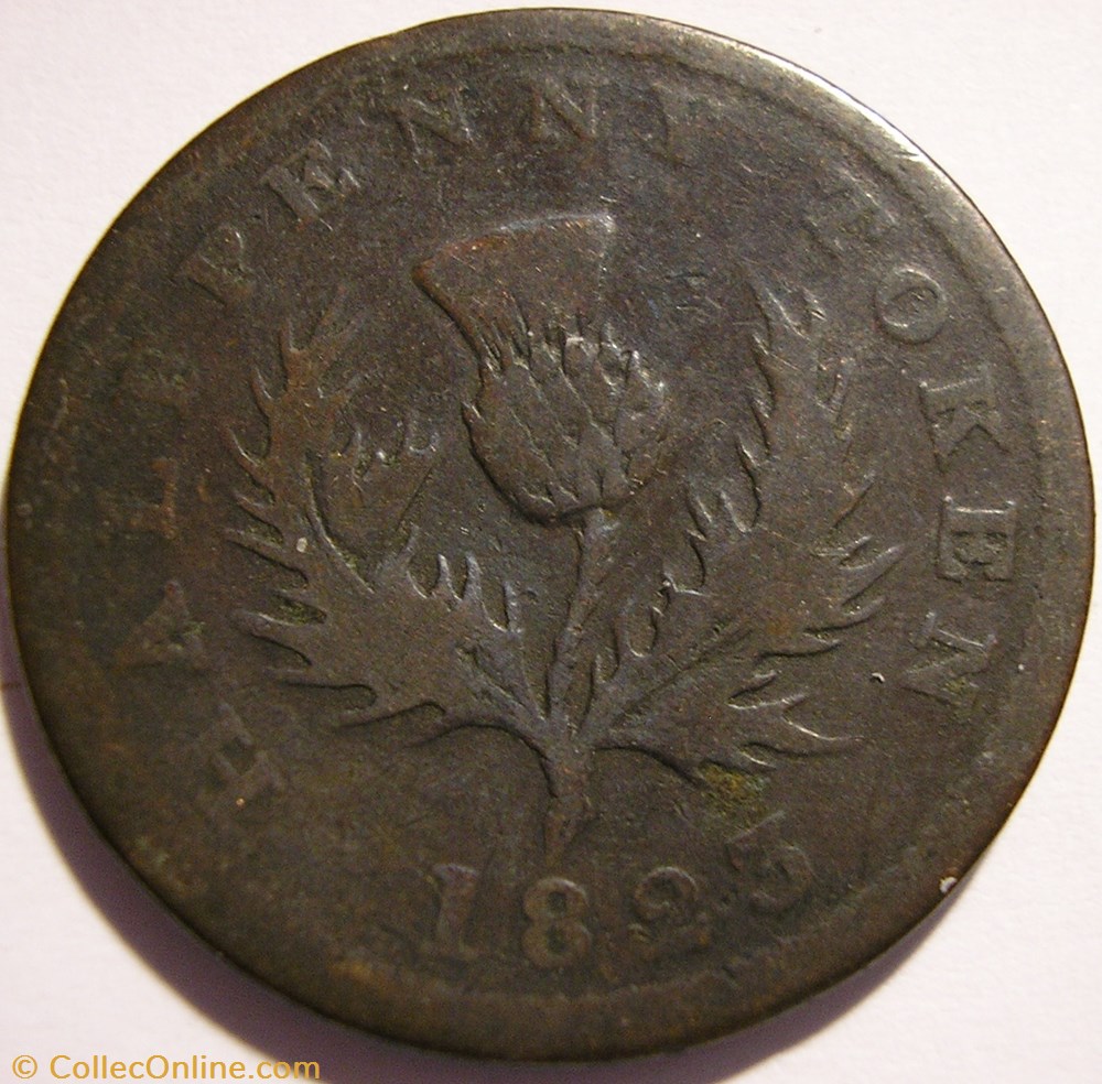 monnaie monde canadum george iv halfpenny token 1823 nova scotia ex 3