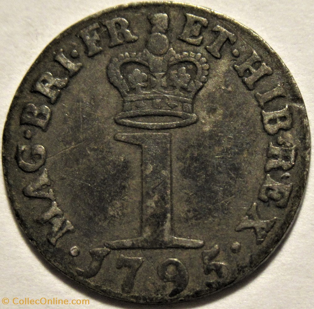 George III - One Penny 1795 - Great Britain 3 monnaies monde royaume uni george iii one penny 1795 great britain