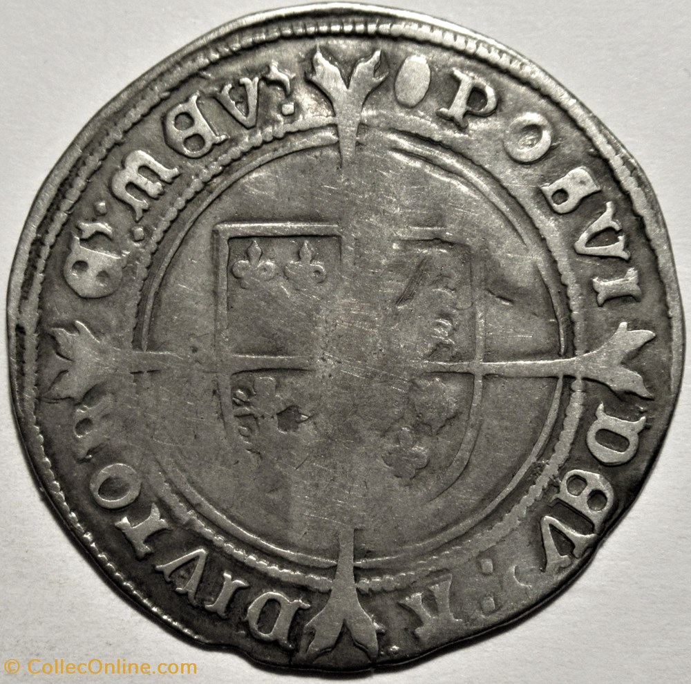 Edward VI Tudor - One Shilling 1551-53 - Kingdom of England 5 monnaies europe medievale royaume angleterre edward vi tudor one shilling 1551 53 kingdom of england
