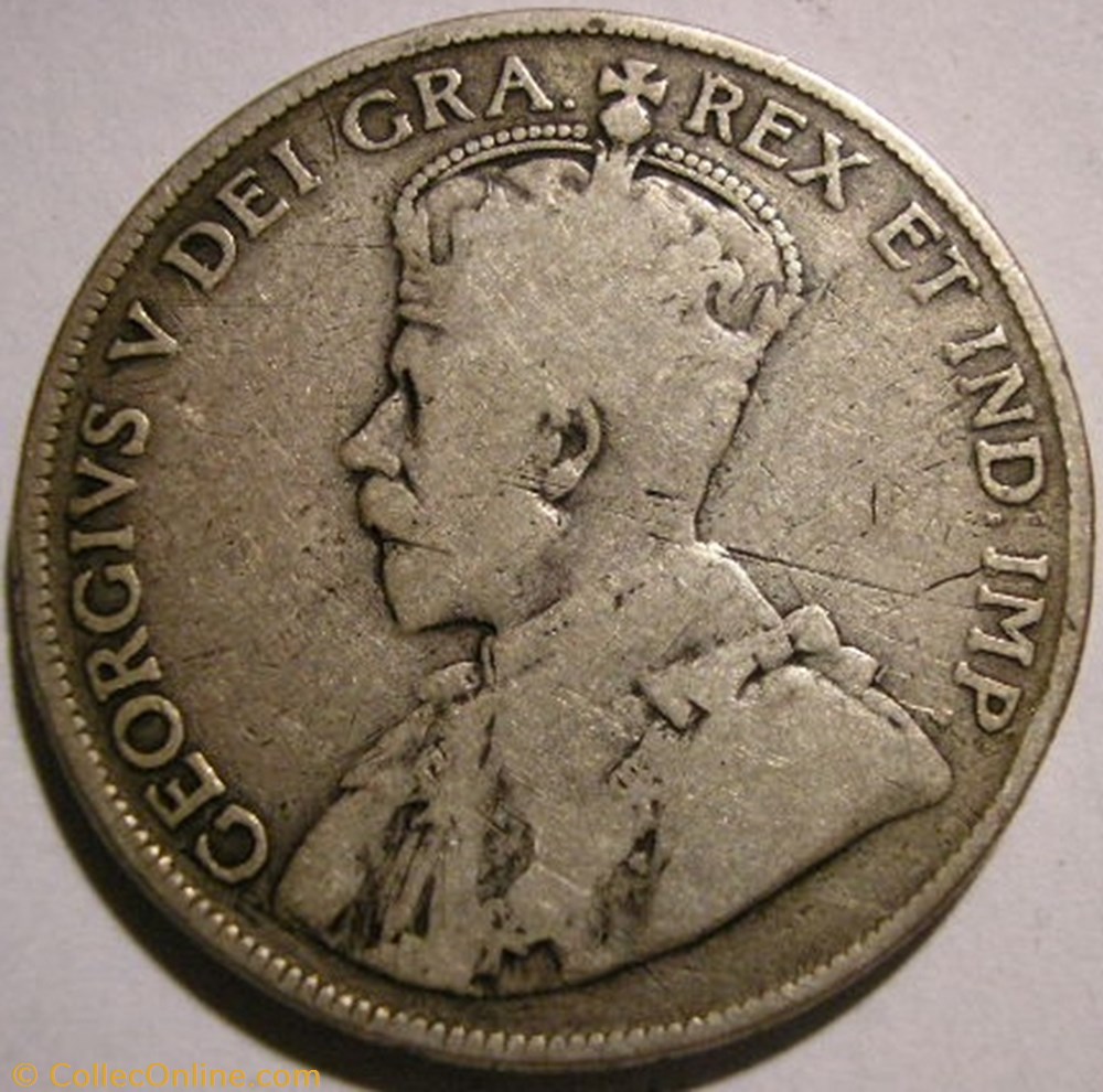 George V - 50 Cents 1918 monnaie monde canadum george v 50 cents 1918