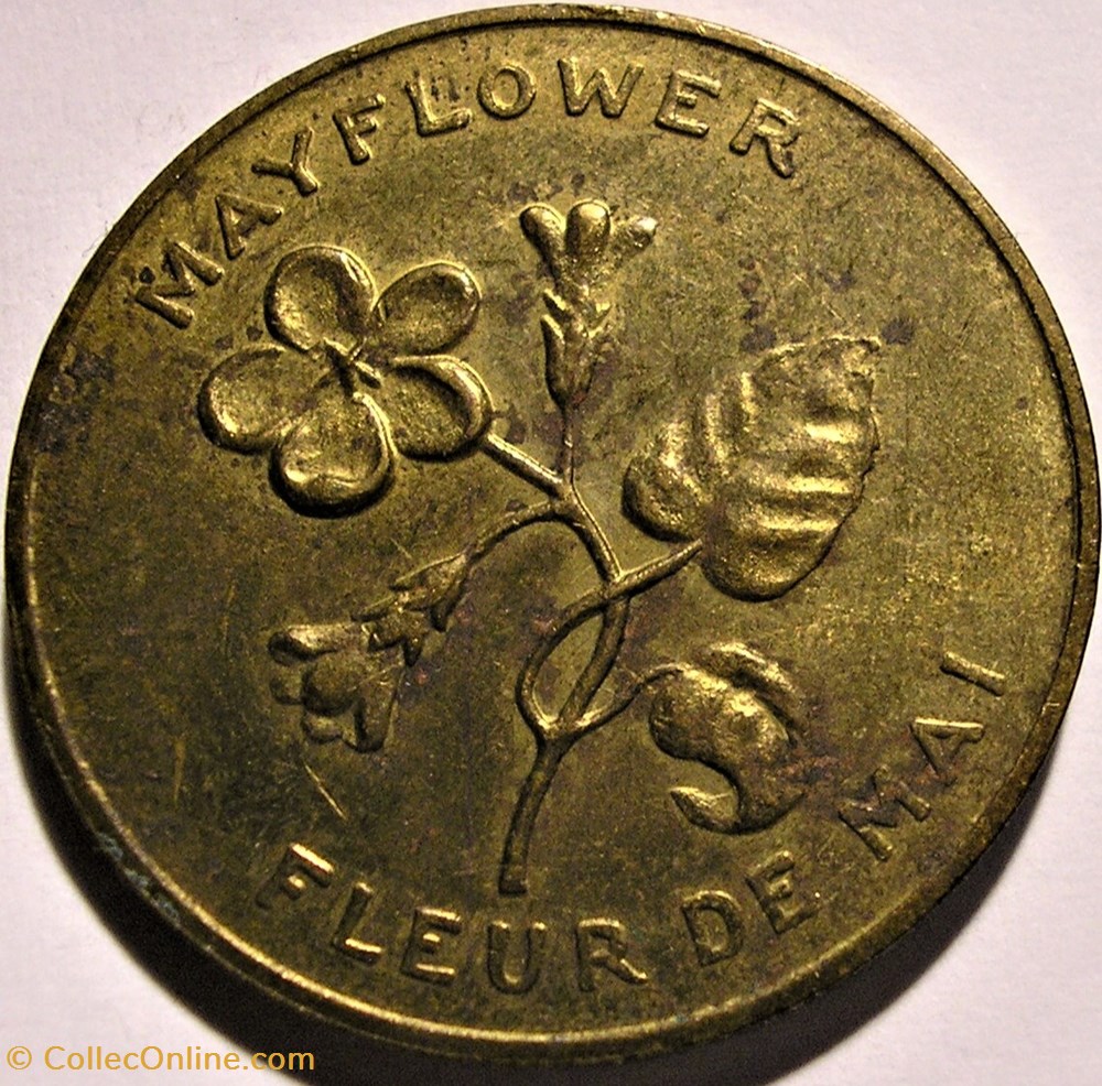 Nova Scotia 1867 - Provincial Arms and Flowers 1965-68, Shell Oil Token 2 monnaie jeton mereaux nova scotia 1867 provincial arms and flowers 1965 68 shell oil token