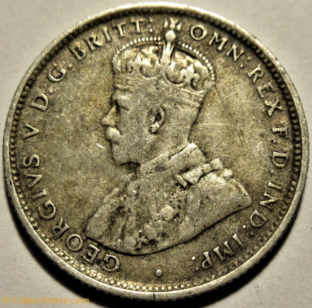 George V - One Shilling 1914 - Australia (ex.2) 2 monnaies monde australie george v one shilling 1914 australia ex 2