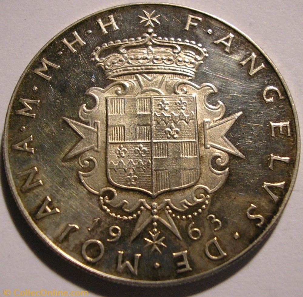 Malta, Order of - 1963 Scudo, St. John the Baptist monnaie monde malte malta order of 1963 scudo st john the baptist