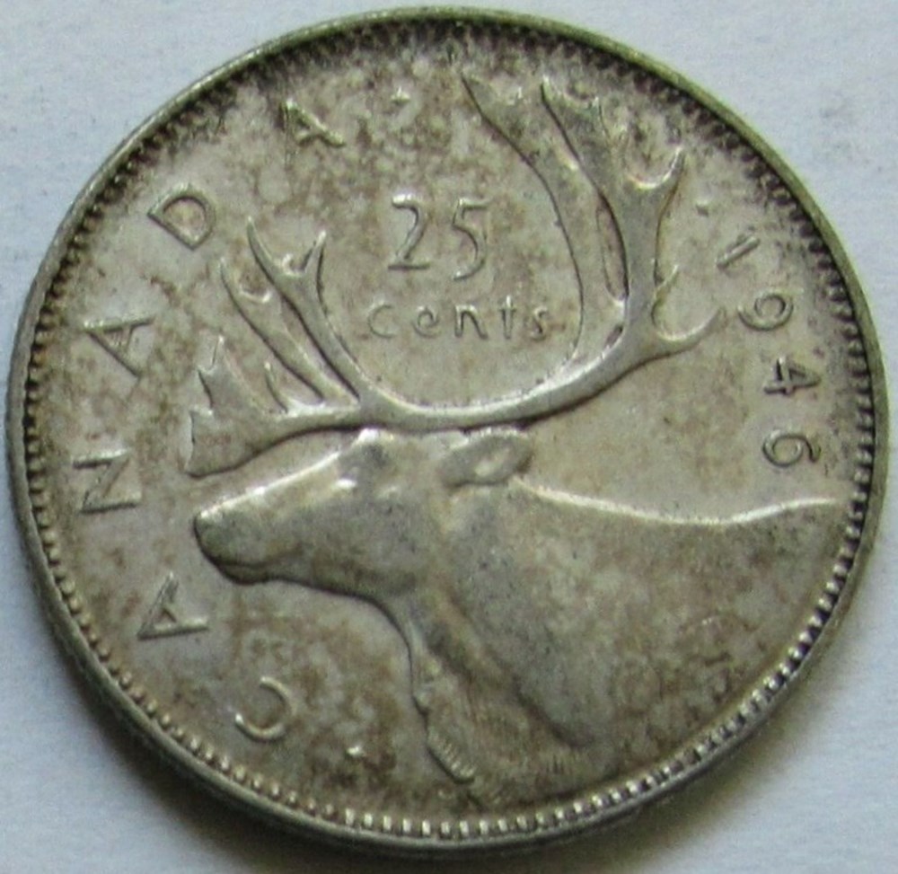 George VI - 25 Cents 1946 monnaies monde canada george vi 25 cents 1946