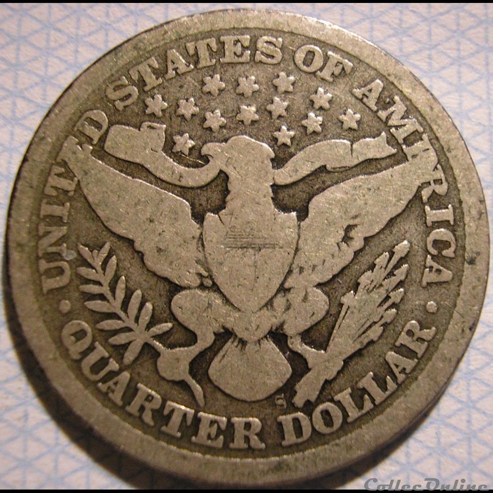 monnaie monde etat uni 1895 san francisco quarter