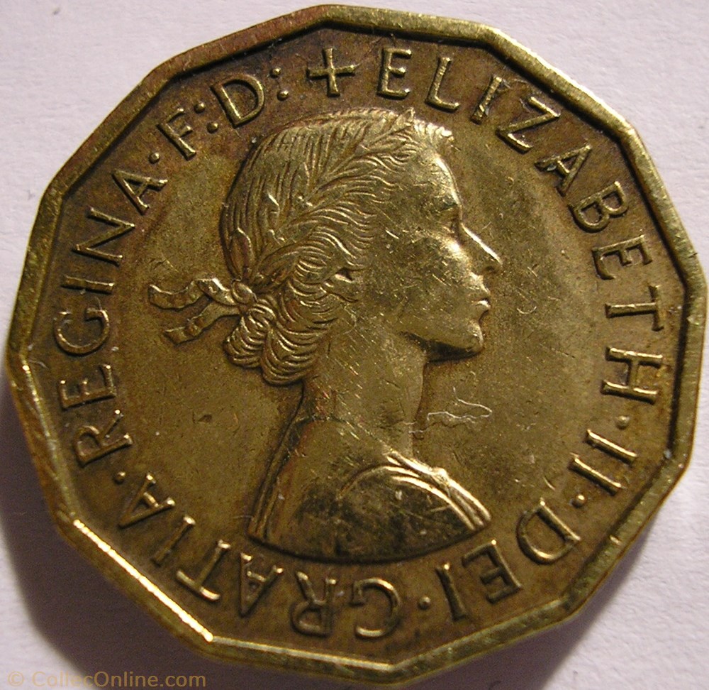 Elizabeth II - 3 Pence 1960 - UK monnaie monde royaume uni elizabeth ii 3 pence 1960 uk