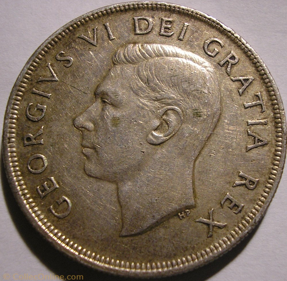 George VI - 1 Dollar 1950 monnaie monde canadum george vi 1 dollar 1950