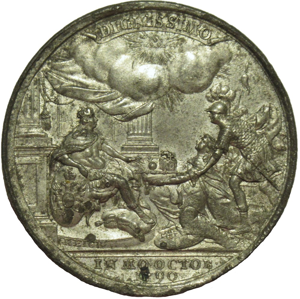 Leopold II Austrian Emperor - Coronation Medal 1790 by J.C. Reich monnaies paranumismatique jetons poids leopold ii austrian emperor coronation medal 1790 by j c reich