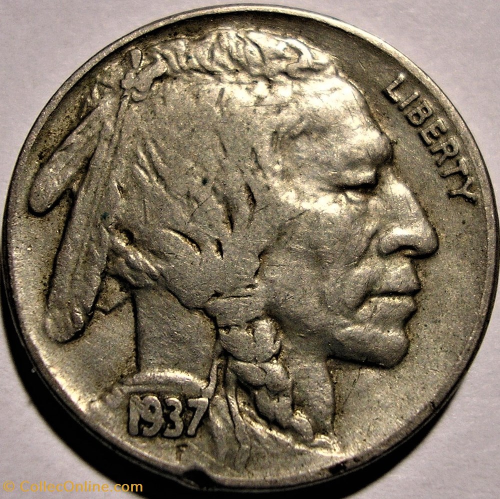 1937 5 Cents (ex.2) - Filling monnaie monde etat uni 1937 5 cents ex 2 filling