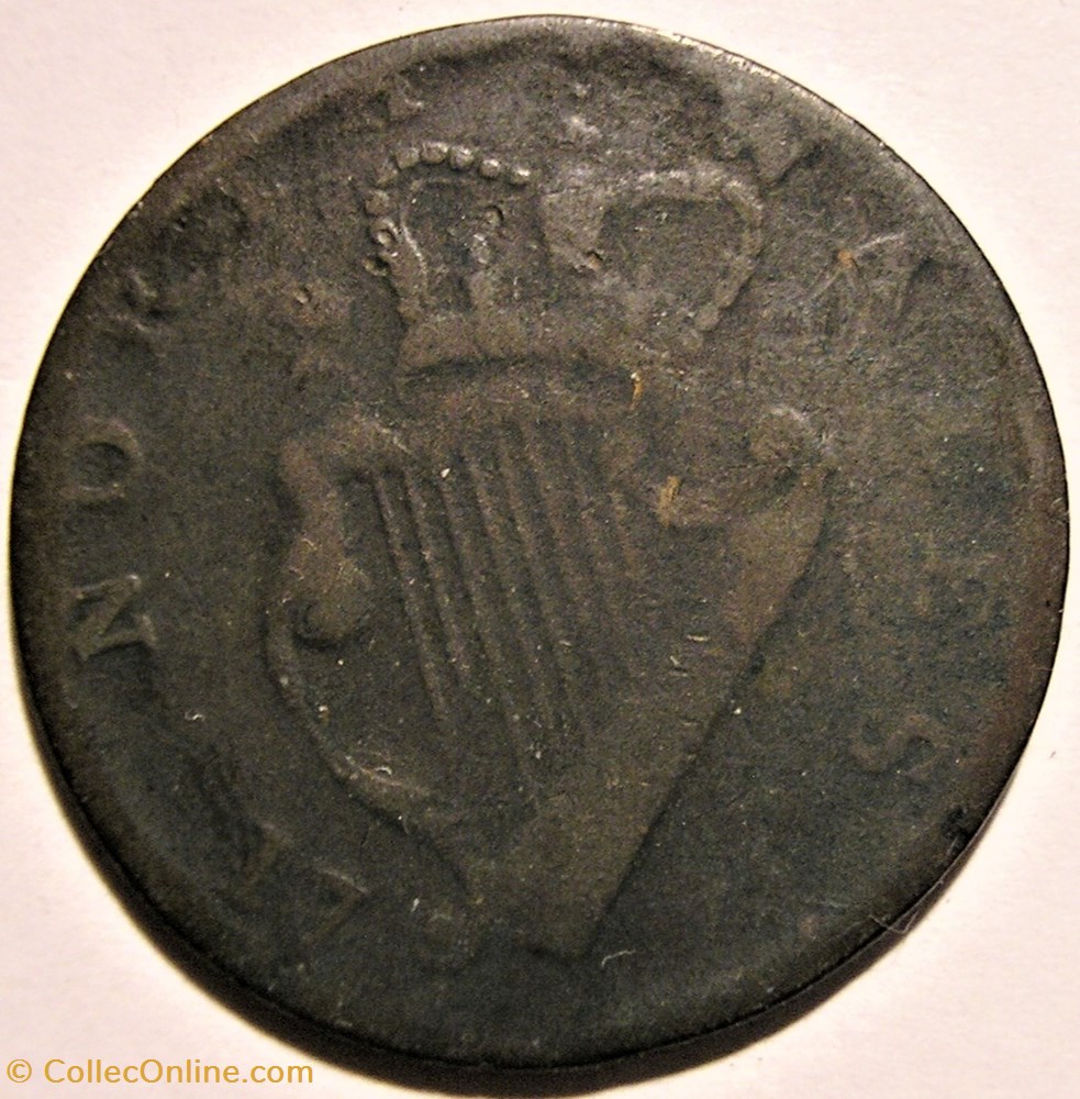 1775 George III Rules - HalfPenny, North Wales - Ireland 2 monnaie monde royaume uni 1775 george iii rules halfpenny north wales ireland
