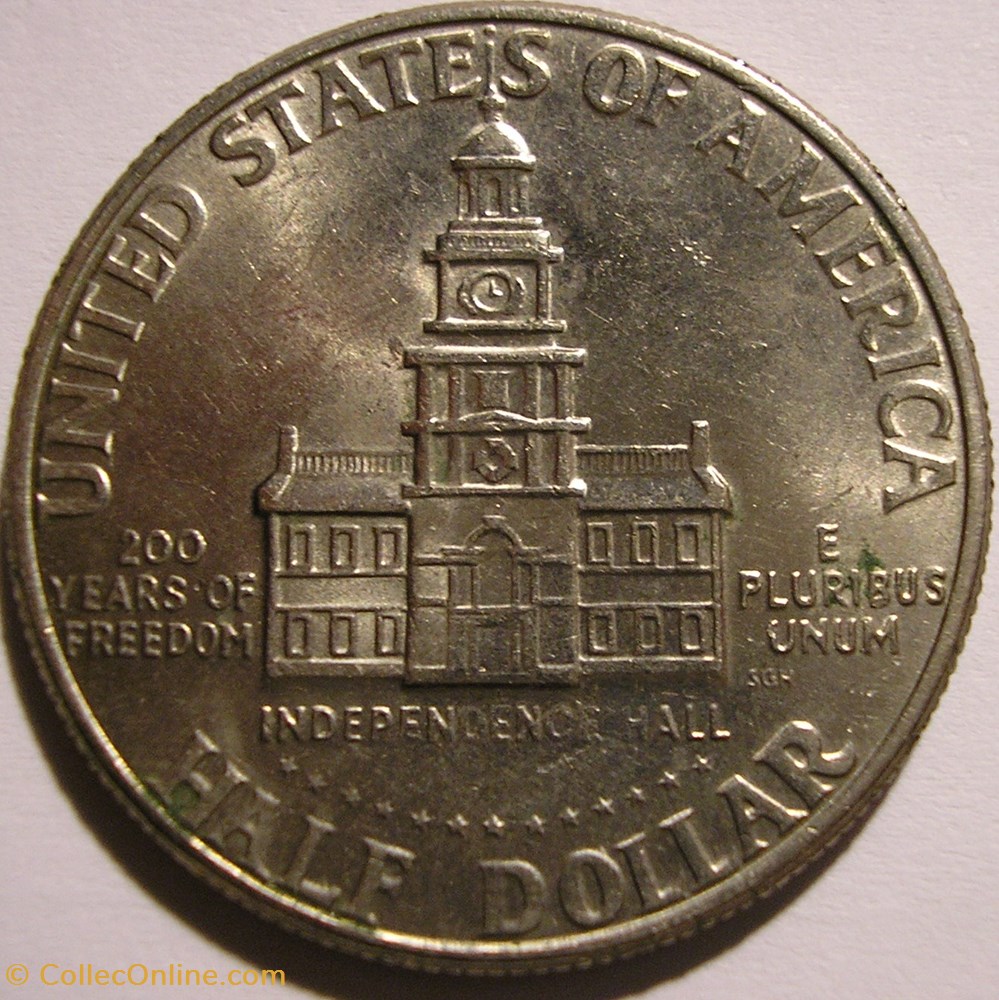 Kennedy - 1976 D. Bicentenial Independence 1776-1976 monnaie monde etat uni kennedy 1976 d bicentenial independence 1776 1976