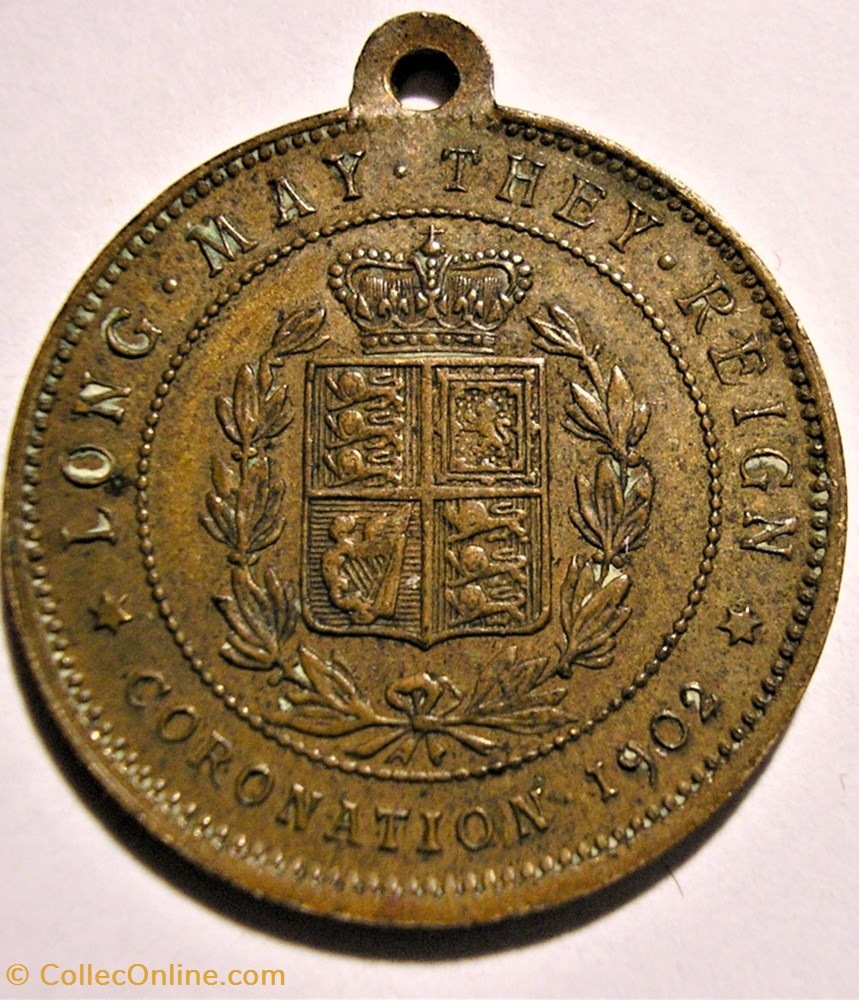 Edward VII & Alexandra - Medalet, Long May They Reign - UK 3 medaille royaume uni edward vii alexandra medalet long may they reign uk