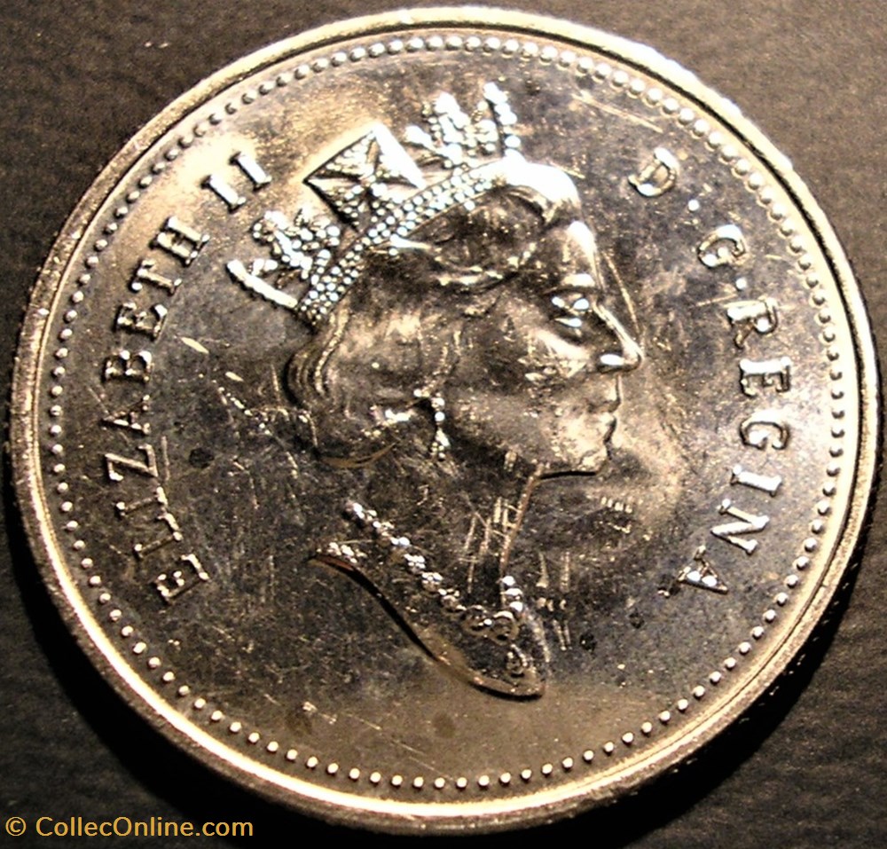 Elizabeth II 25 Cents 1994 Coins World Canada Face value