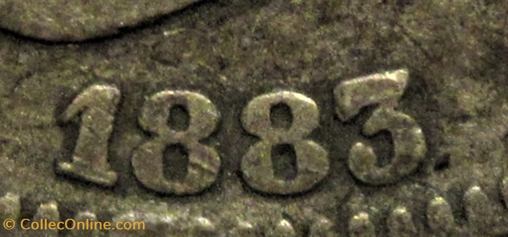 1883 - 2 Pesetas - Alfonso XII de España 4 monnaies monde espagne 1883 2 pesetas alfonso xii de espana