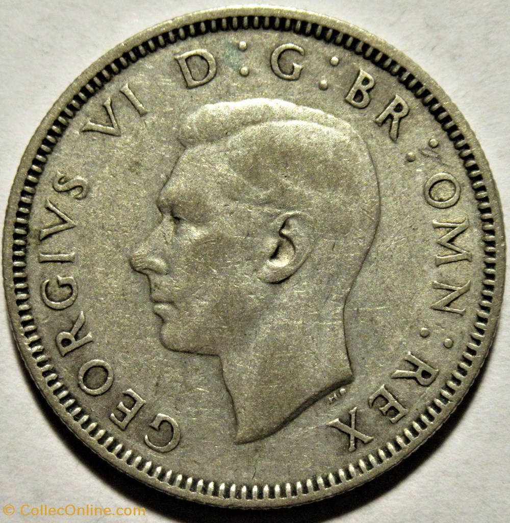 George VI - One Shilling 1939 - England 2 monnaies monde royaume uni george vi one shilling 1939 england