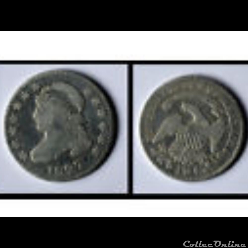 1827 Dime - 10 Cents monnaie monde etat uni 1827 dime 10 cents